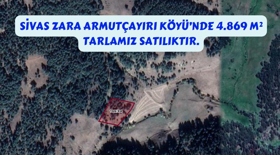 SİVAS ZARA ARMUTÇAYIRI KÖYÜNDE 4.869 M² TARLAMIZ SATILIKTIR. - SİVAS ZARA fotoğraf 7